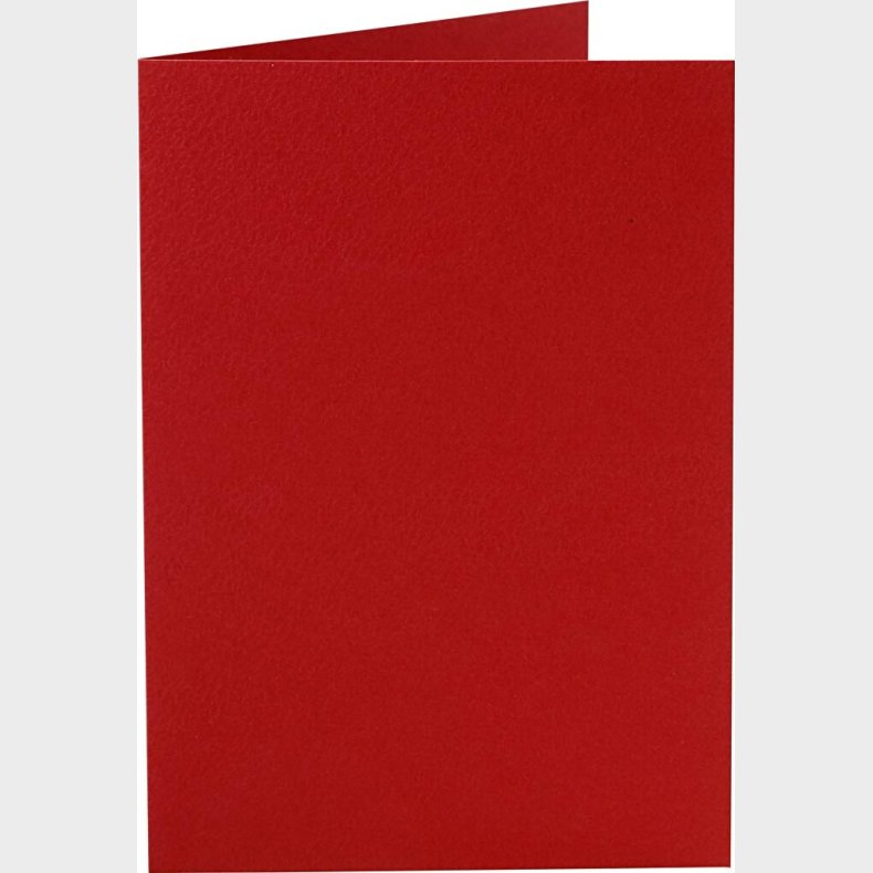 Kort - Kort Str. 10,5x15 Cm - 220 G - Rd - 10 Stk.