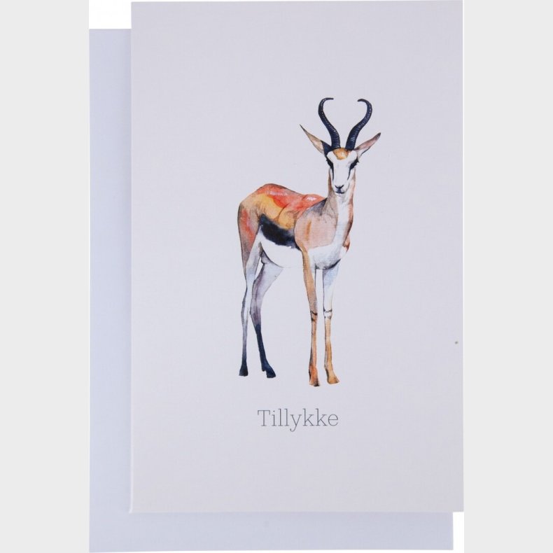 Kort Med Kuvert - 11x17 Cm - Ddyr - Scanseason