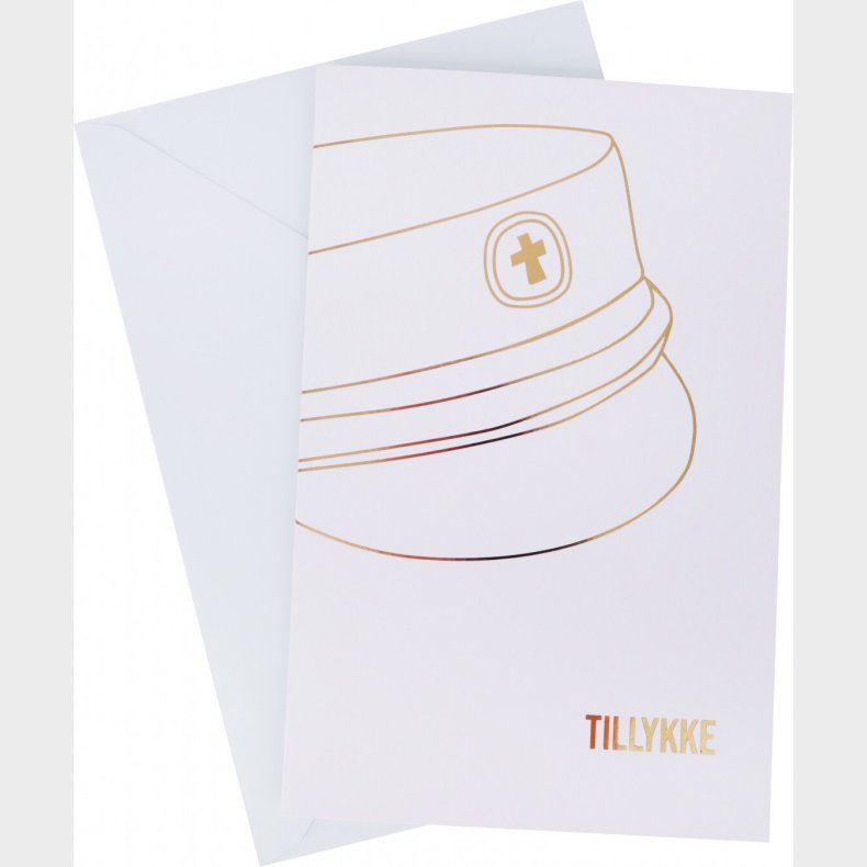 Kort Student Guld Folie Hue 11 X 17 Cm - Scanseason