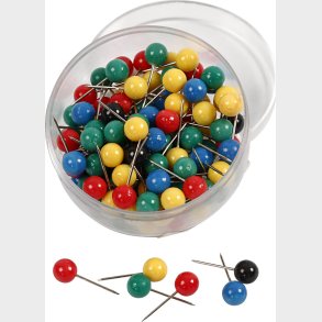 Kortnl - L 17 Mm -  6 Mm - Assorterede Farver - 100 Assorterede