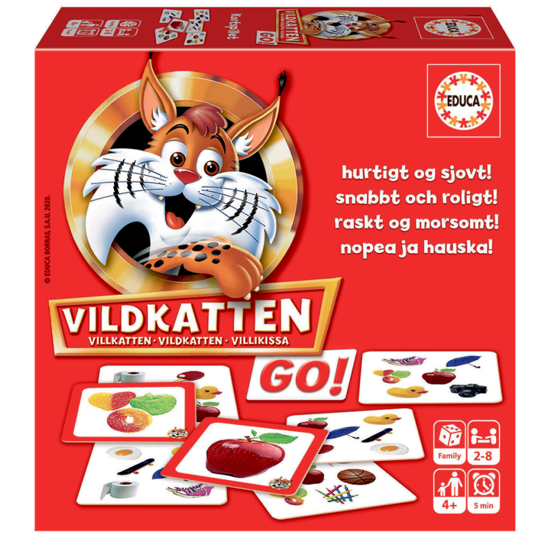 educa | Kortspil - Vildkatten GO!
