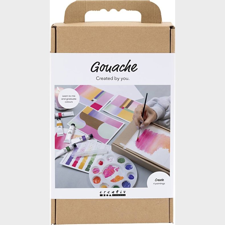 Kreativt St Med Gouache - Malerier - Assorterede Farver