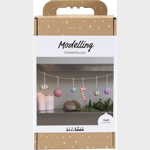 Kreativt St - Modellering - Papfigurer Til Jul - Assorterede Farver