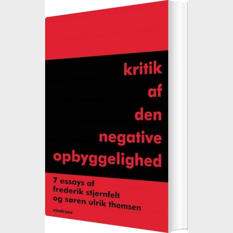 Kritik Af Den Negative Opbyggelighed - S�ren Ulrik Thomsen - Bog