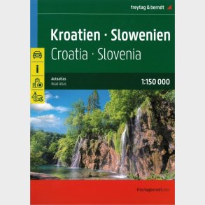 Freytag & Berndt - Kroatien - Slowenien - Road Atlas - English book