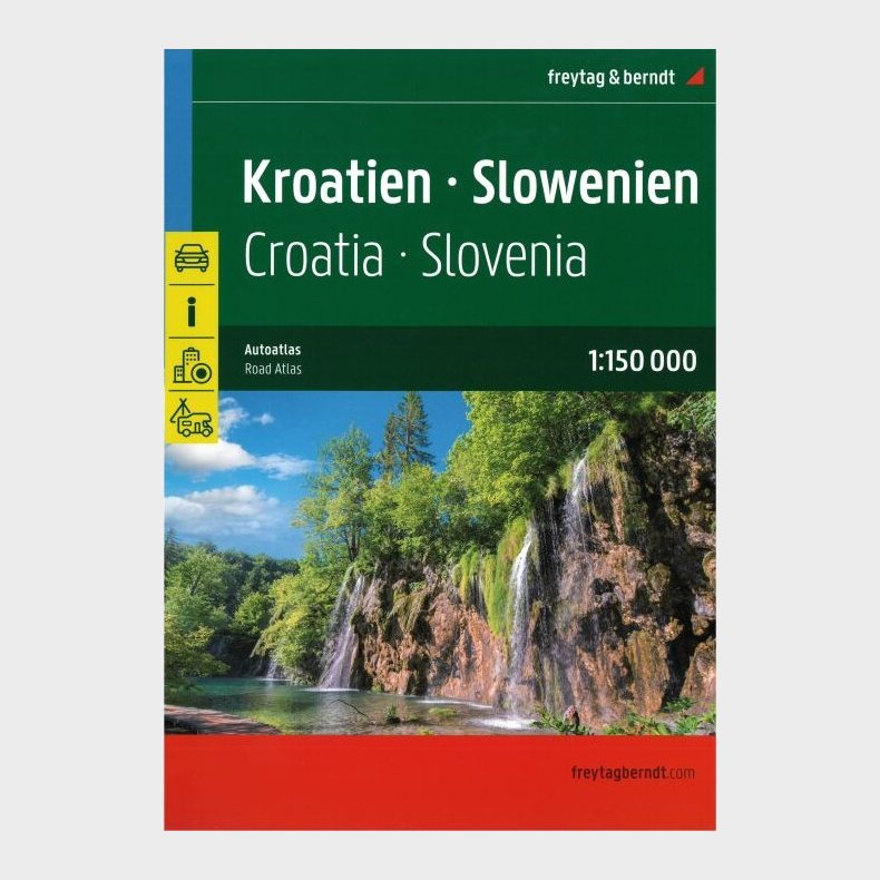 Freytag & Berndt - Kroatien - Slowenien - Road Atlas - English book