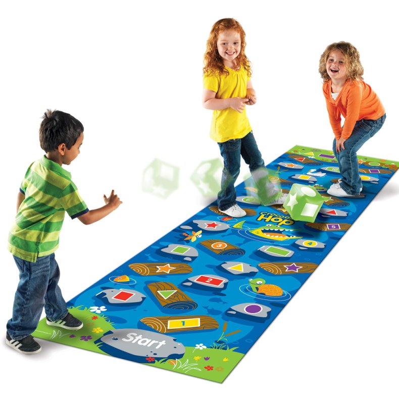 Learning Resources | Legetppe 250 x 75 cm - Krokodille-Hop