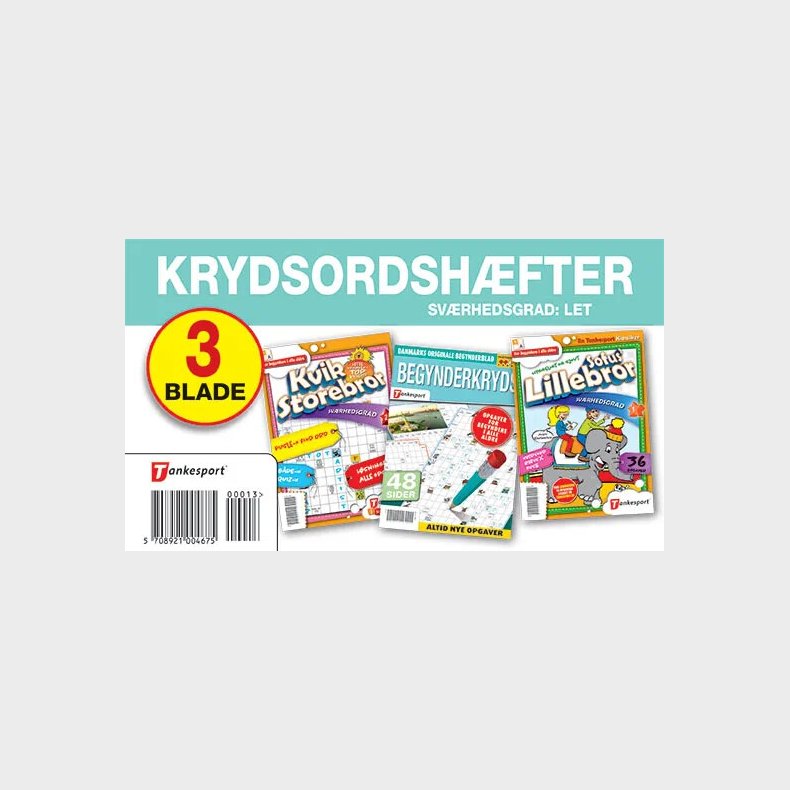 Krydsords Samleposer Med 3 Blade. Sv�rhedsgrad Let *** - Keesing - Bog