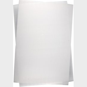 Krympeplast - 20x30 Cm - Tykkelse 0,3 Mm - Blank Transparent - 100 Ark