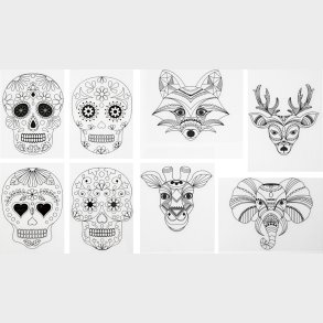 Krympeplast Med Motiver - 10,5x14,5 Cm - Tykkelse 0,3 Mm - Mat Transparent - 36 Ark