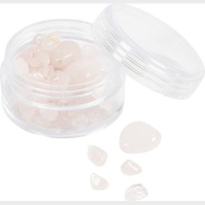 Krystalperler - Rosakvarts - 7-12 Mm - 1 Mm - Rosa - 63stk.