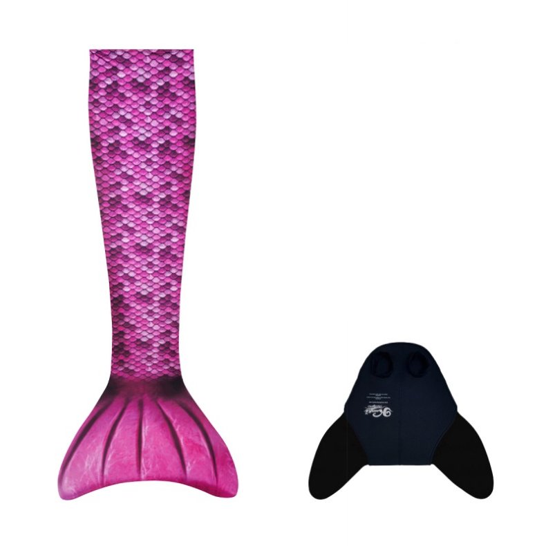 Kuaki Mermaids | Havfruehale - Hale + monofinne, Pink (M + L)