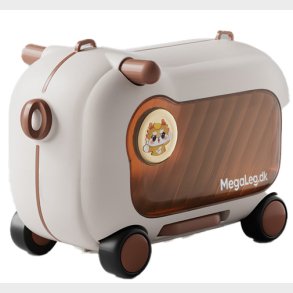 3-i-1 Kuffert til b�rn  Ride-on, H�ndbagage & Opbevaring, Hvid/Brun