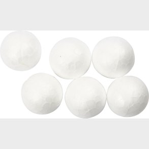 Kugle -  1,5 Cm - Hvid - 200 Stk.