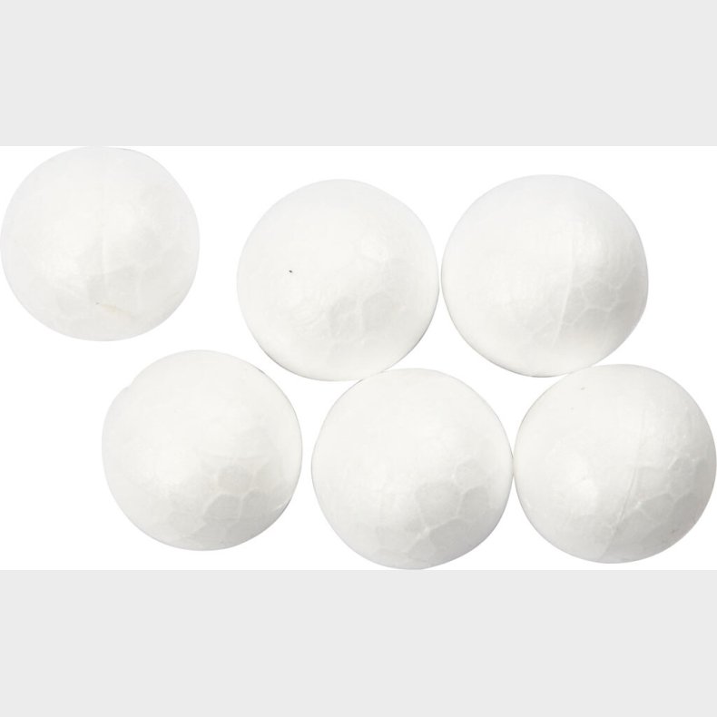 Kugle -  1,5 Cm - Hvid - 200 Stk.