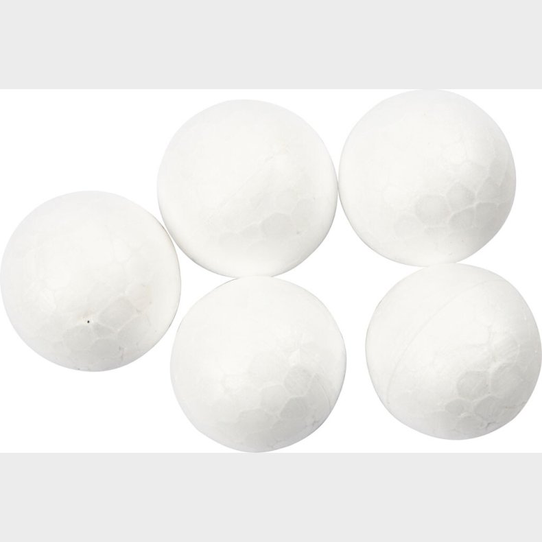 Kugle -  2 Cm - Hvid - 200 Stk.