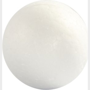 Kugle -  3 Cm - Hvid - 10 Stk.