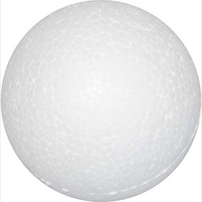 Kugle -  3 Cm - Hvid - 100 Stk.