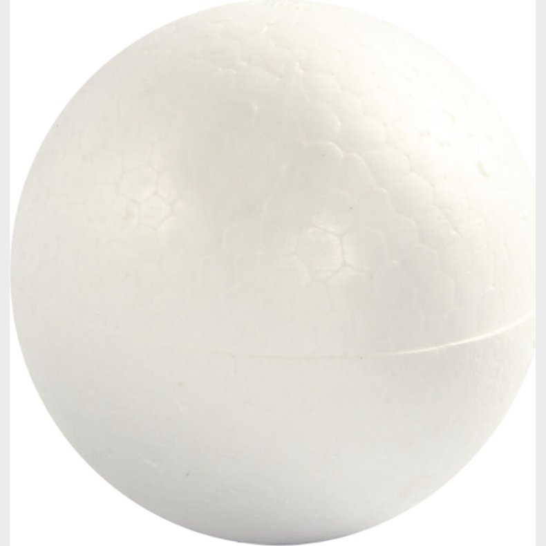 Kugle -  7 Cm - Hvid - 5 Stk.