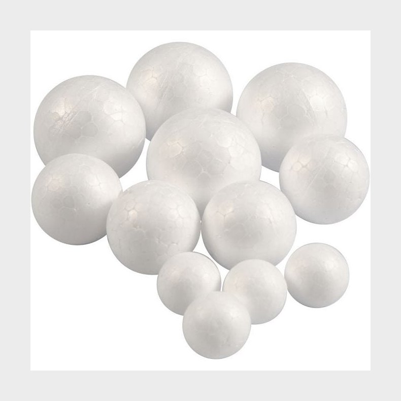 Creativ Company | Kugler af styropor, 3 x 4 stk