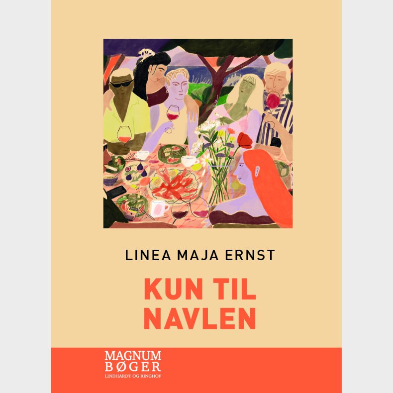 Kun Til Navlen (storskrift) - Linea Maja Ernst - Bog