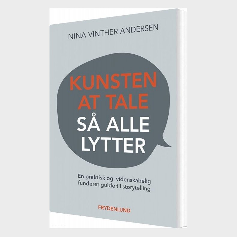 Kunsten At Tale S� Alle Lytter - Nina Vinther Andersen - Bog