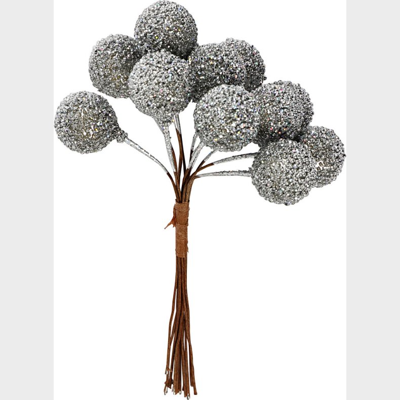 Kunstige Br -  15 Mm - Slv - 12 Stk.