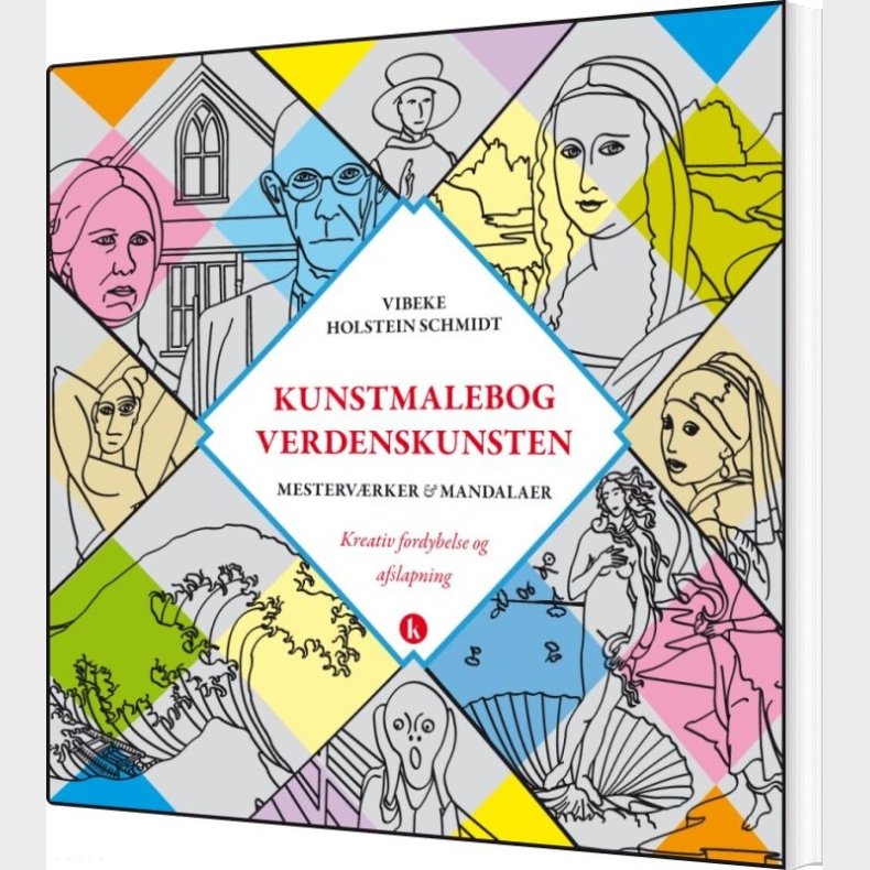 Kunstmalebog Verdenskunsten - Vibeke Holstein Schmidt - Bog