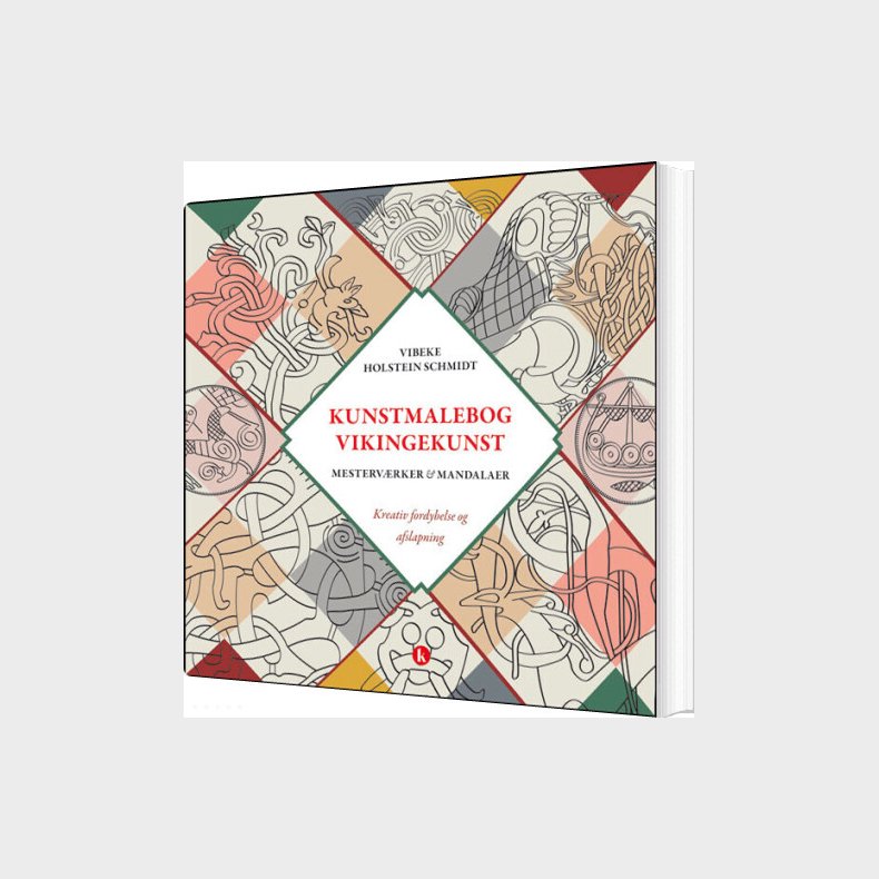 Kunstmalebog Vikingekunst - Vibeke Holstein Schmidt - Bog