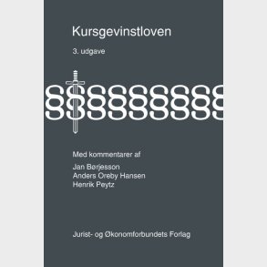 Kursgevinstloven - Jan B�rjesson - Bog