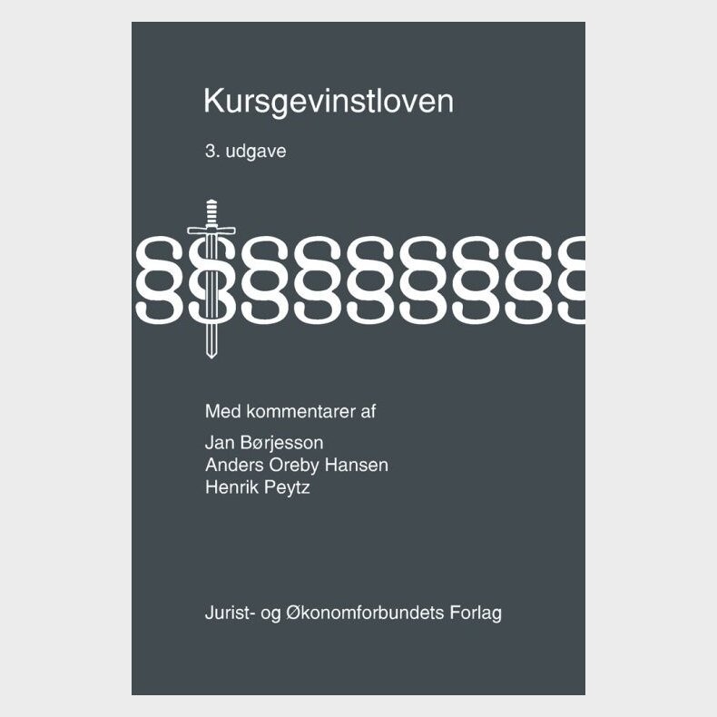 Kursgevinstloven - Jan B�rjesson - Bog