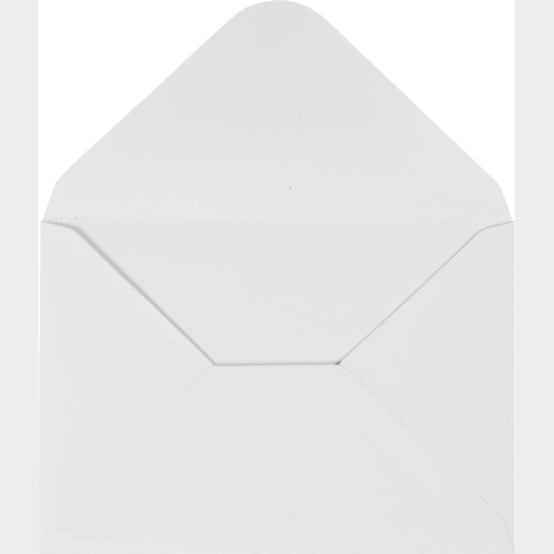 Kuvert - Kuvert Str. 11,5x16 Cm - 110 G - Hvid - 10 Stk.