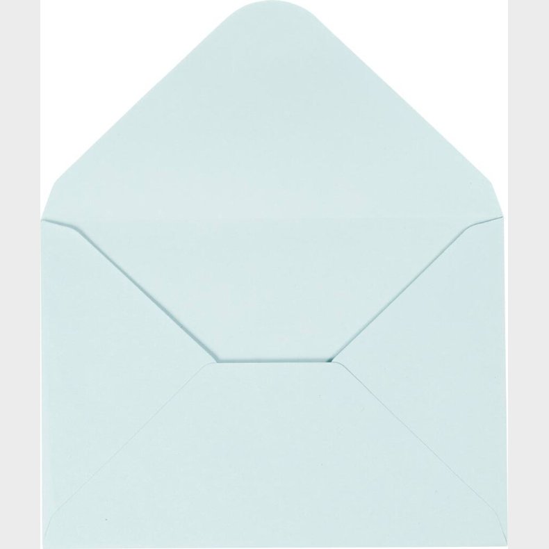 Kuvert - Kuvert Str. 11,5x16 Cm - 110 G - Lysebl - 10 Stk.