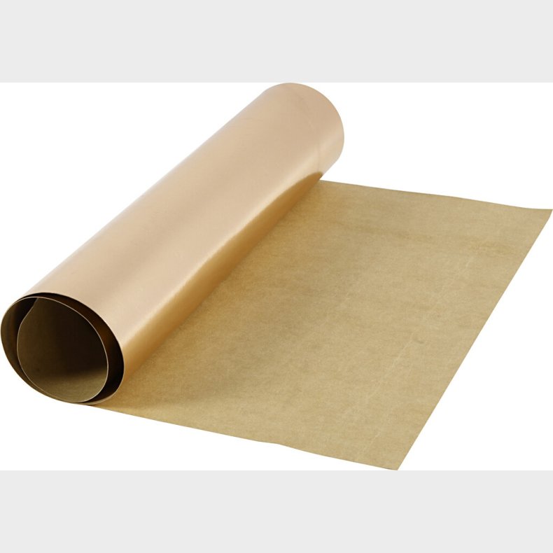 Lderpapir - Ensfarvet - Folie - 350 G - Rosaguld - 49x100 Cm