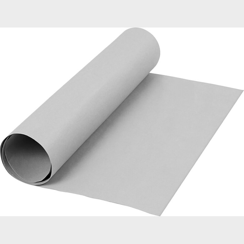 Lderpapir - Ensfarvet - 350 G - Gr - 50x100 Cm