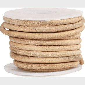 Ldersnor - Tykkelse 4 Mm - Rund - Natur - 5 M