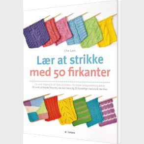 L�r At Strikke Med 50 Firkanter - Che Lam - Bog