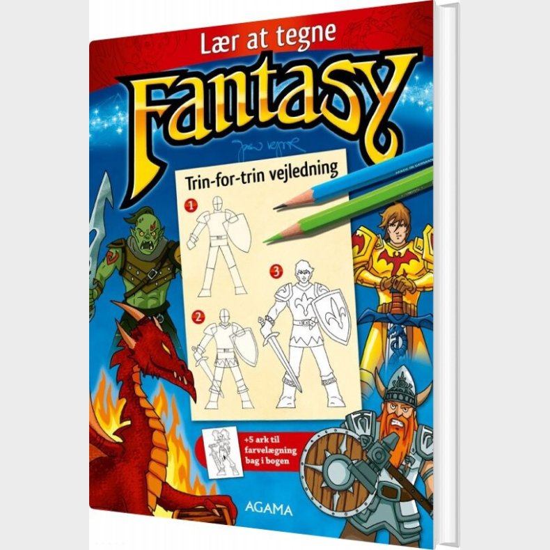 L�r At Tegne Fantasy - Jan Kj�r - Bog