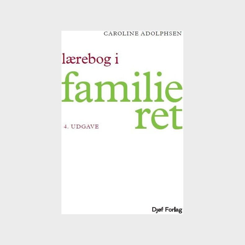 L�rebog I Familieret - Caroline Adolphsen - Bog
