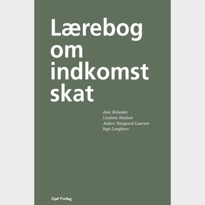 L�rebog Om Indkomstskat - Jane Bolander - Bog