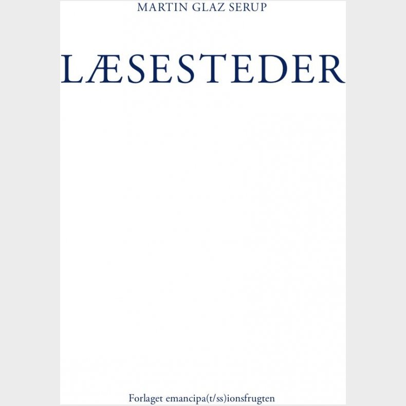 L�sesteder - Martin Glaz Serup - Bog
