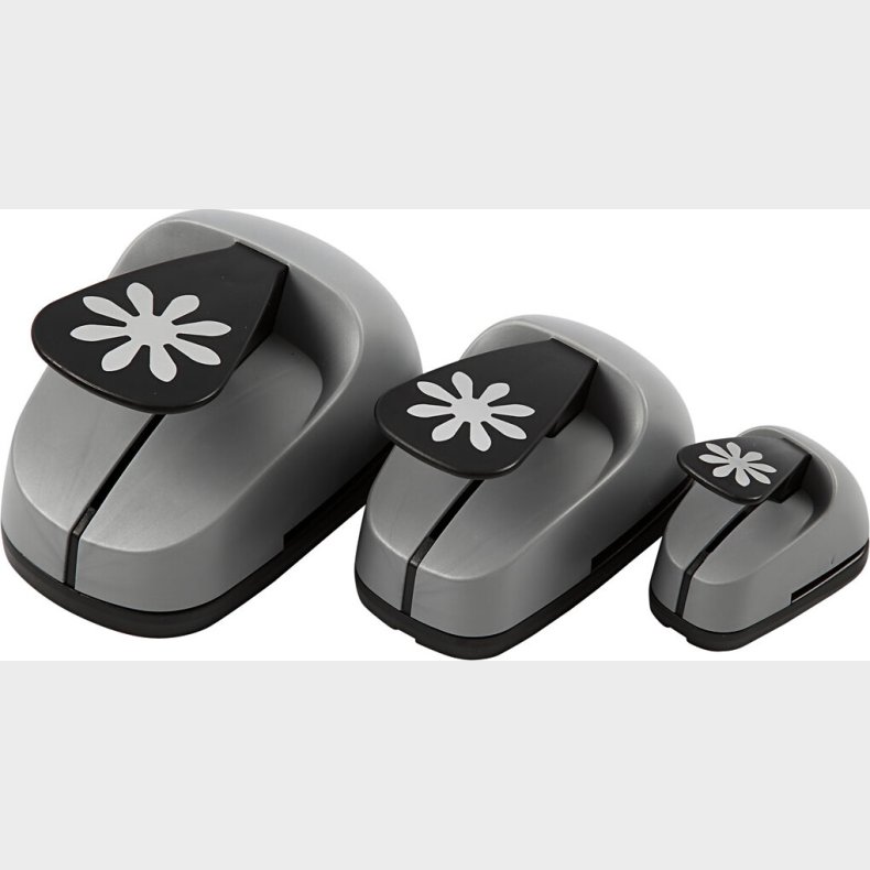 Lag-p-lag Stansejernsst - Marguerit - Str. 25+49+75 Mm - 3 Stk.