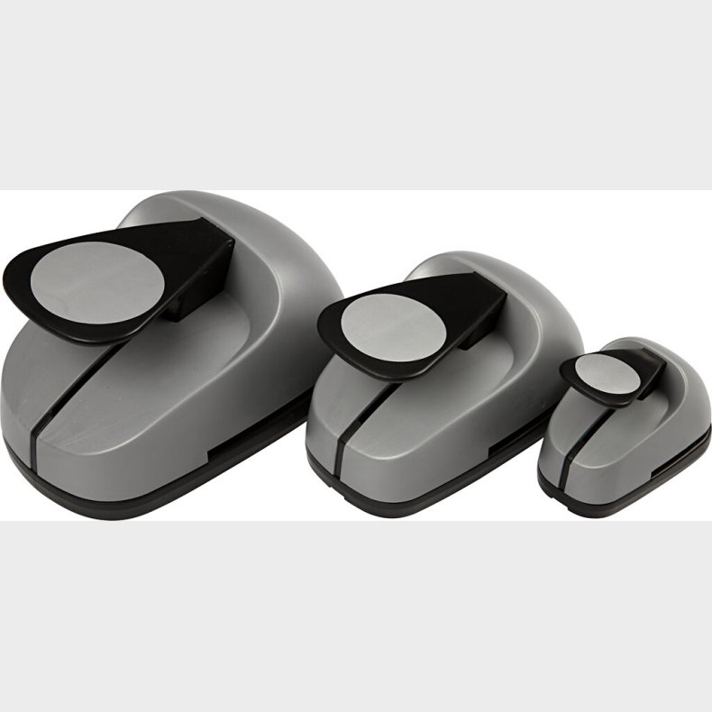 Lag-p-lag Stansejernsst - Rund - Str. 25+49+75 Mm - 3 Stk.