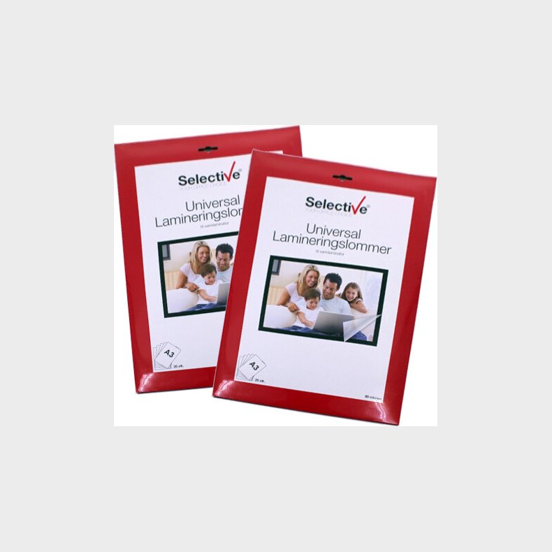 Lamineringslomme A3 80 Micron 20 Stk