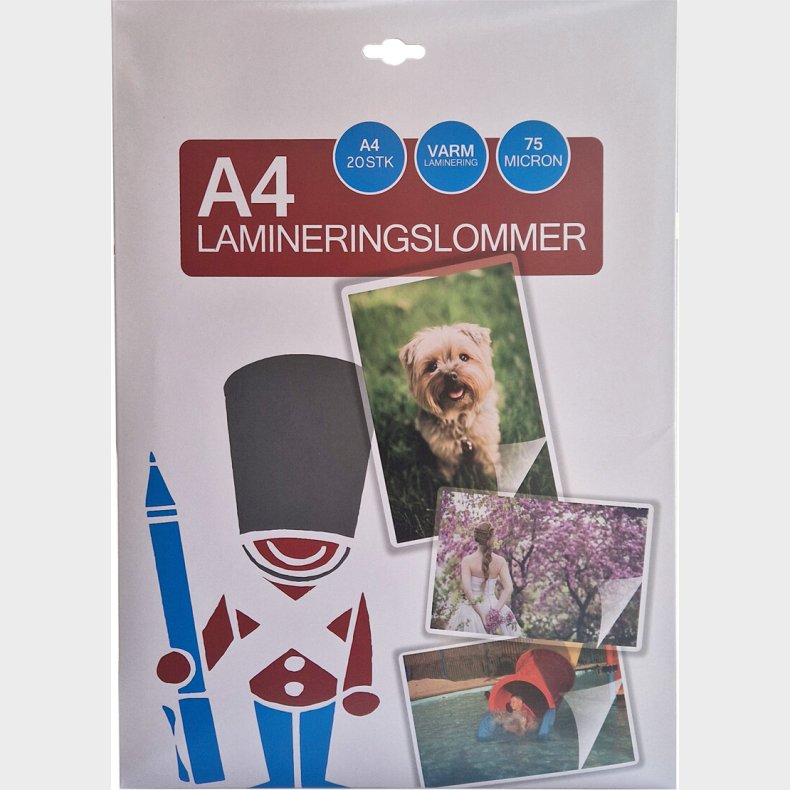 Lamineringslomme A4 - 75 Micron 20 Stk