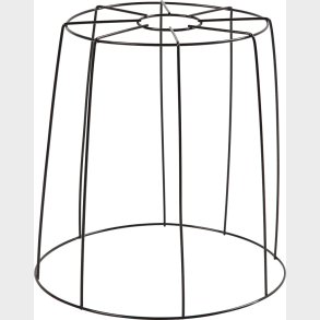 Lampeskrm - H 20 Cm -  15,5-20 Cm - Sort - 1 Stk.