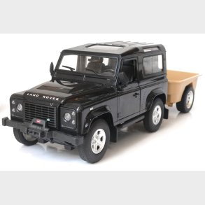 Land Rover Defender Fjernstyret Bil m/trailer 1:14