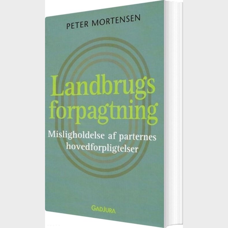 Landbrugsforpagtning - Peter Mortensen - Bog