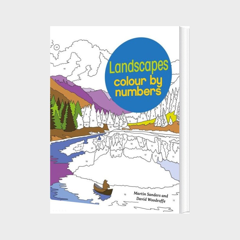 Landscape Colour By Numbers - David Woodroffe - English Book