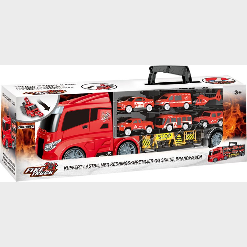 Lastbil M/redningskretjer Og Skilte, Brand - Contruck